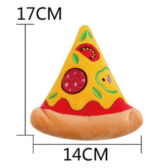 Cute Burger Fruit Dog Toy with Voice Feature