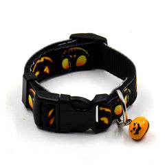 Ghost Halloween Series Dog Collar with Bell